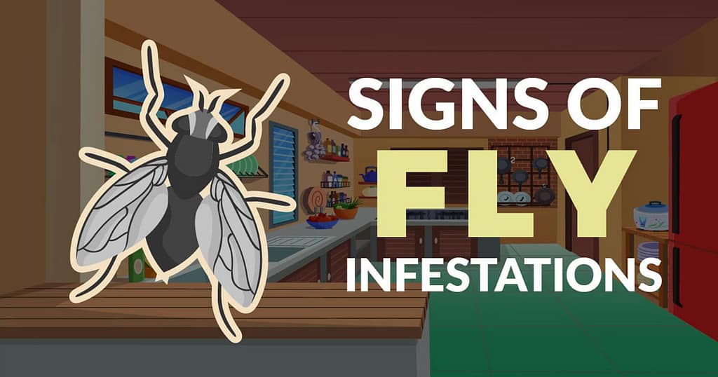 Signs of fly infestations