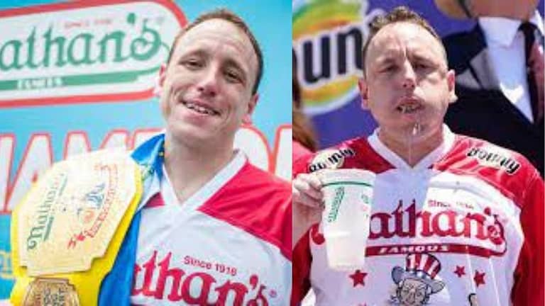 Joey Chestnut Hot dog champ does it again, and this time it’s even better